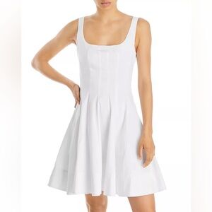 NWT Staud Wells Mini Dress in White